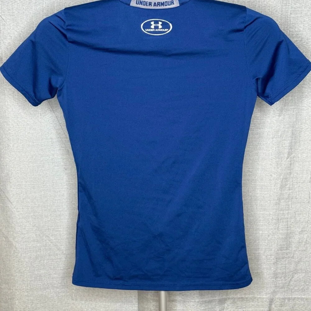 Under Armour - Boys Heat Gear Fitted Short Sleeve Shirt - Size Youth Large - Picture 4 of 6